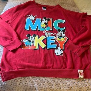 Disney Mickey Mouse ladies retro vintage looking sweatshirt size XXL nice cute